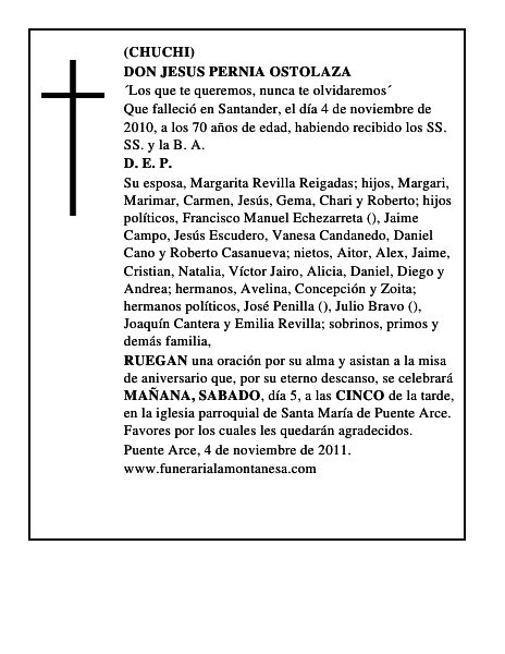 DON JESUS PERNIA OSTOLAZA