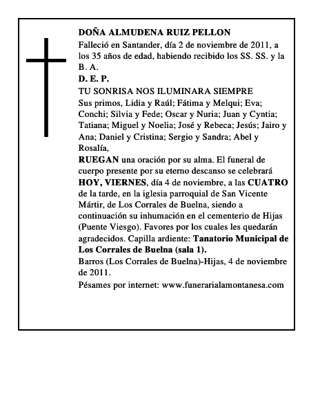 DOÑA ALMUDENA RUIZ PELLON