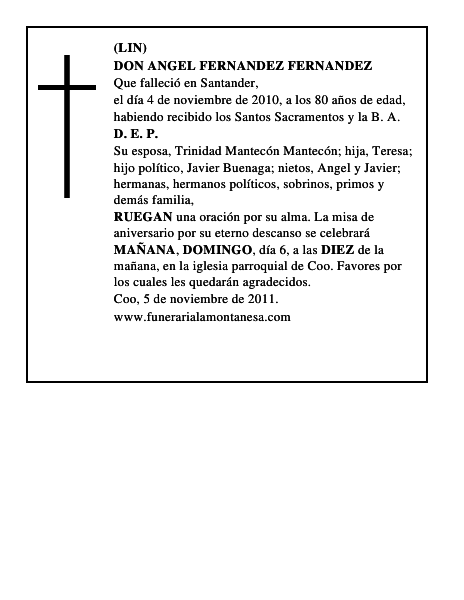 DON ANGEL FERNANDEZ FERNANDEZ