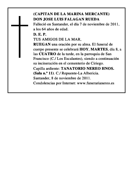 DON JOSE LUIS FALAGAN RUEDA