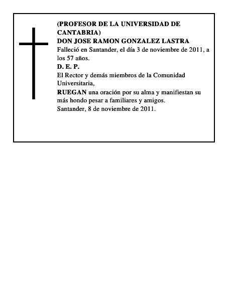 DON JOSE RAMON GONZALEZ LASTRA