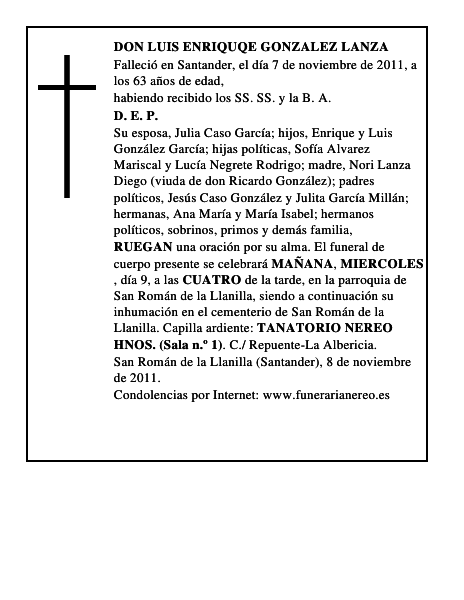 DON LUIS ENRIQUQE GONZALEZ LANZA