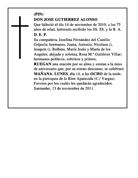 DON JOSE GUTIERREZ ALONSO