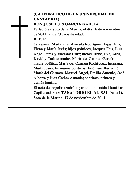 DON JOSE LUIS GARCIA GARCIA