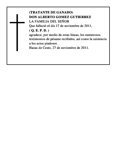 DON ALBERTO GOMEZ GUTIERREZ