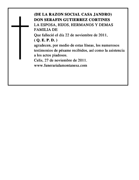 DON SERAFIN GUTIERREZ CORTINES