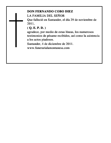 DON FERNANDO COBO DIEZ