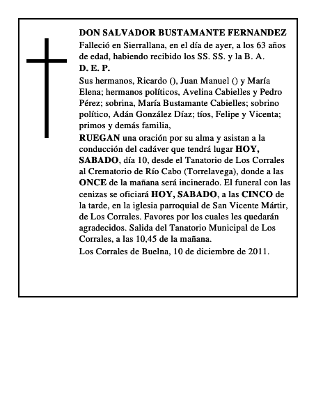 DON SALVADOR BUSTAMANTE FERNANDEZ