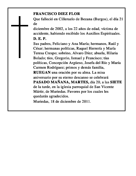 FRANCISCO DIEZ FLOR