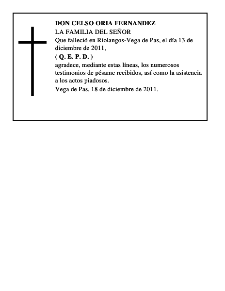 DON CELSO ORIA FERNANDEZ