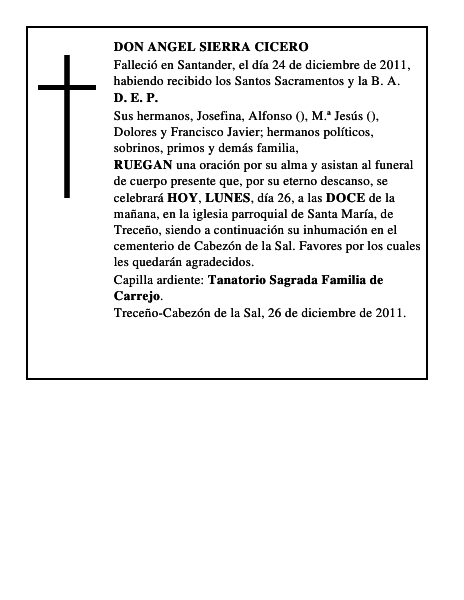 DON ANGEL SIERRA CICERO