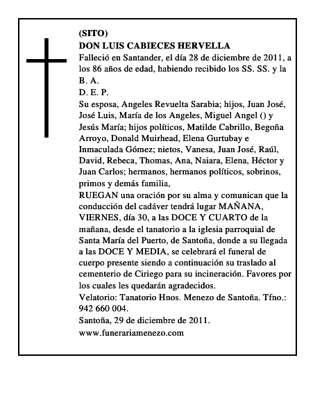 DON LUIS CABIECES HERVELLA