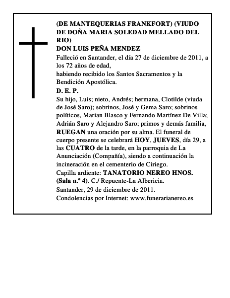 DON LUIS PEÑA MENDEZ