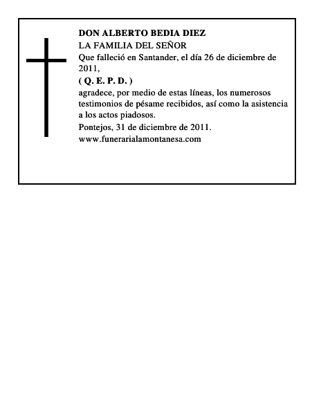DON ALBERTO BEDIA DIEZ
