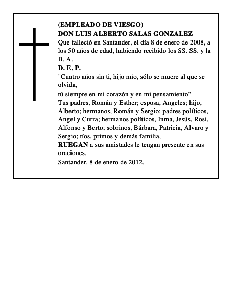 DON LUIS ALBERTO SALAS GONZALEZ