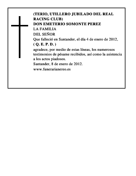 DON EMETERIO SOMONTE PEREZ