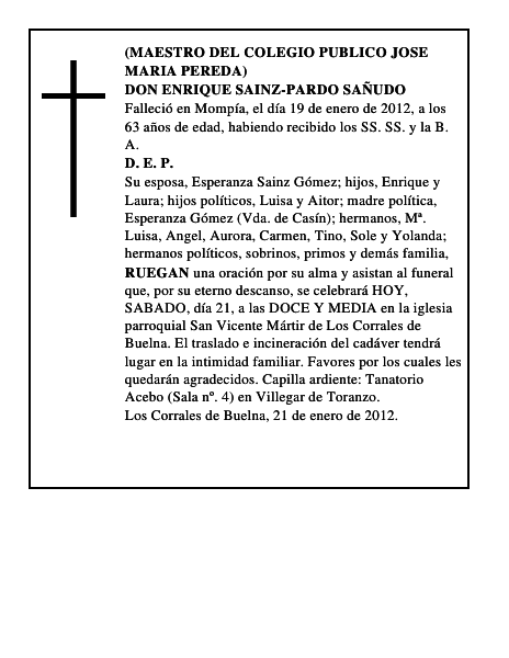 DON ENRIQUE SAINZ-PARDO SAÑUDO