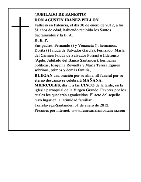 DON AGUSTIN IBAÑEZ PELLON