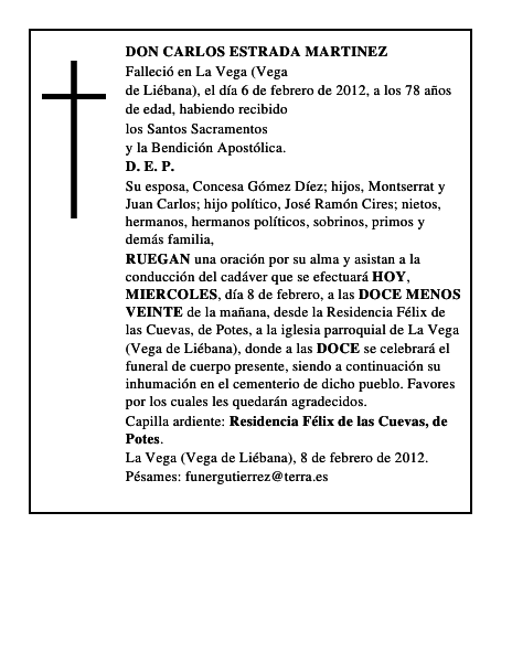 DON CARLOS ESTRADA MARTINEZ