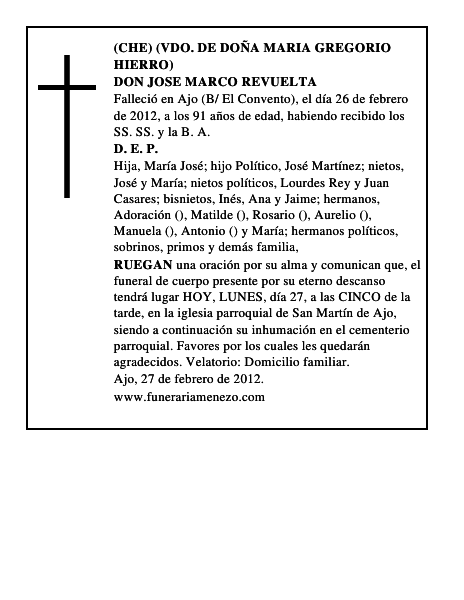 DON JOSE MARCO REVUELTA