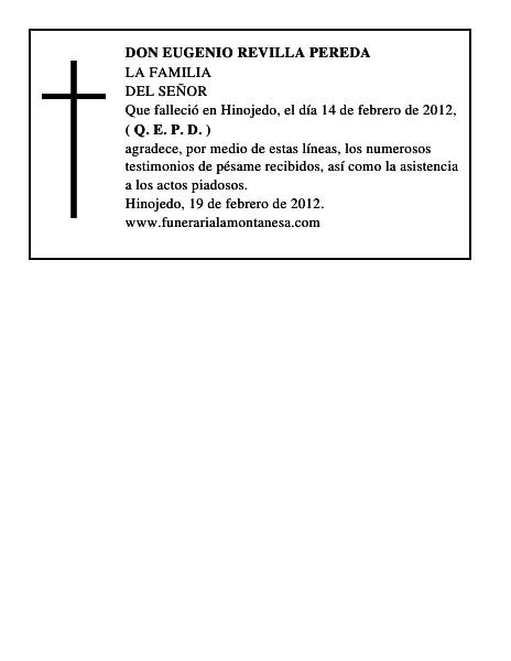 DON EUGENIO REVILLA PEREDA
