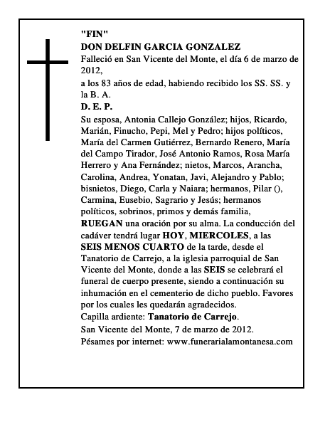 DON DELFIN GARCIA GONZALEZ