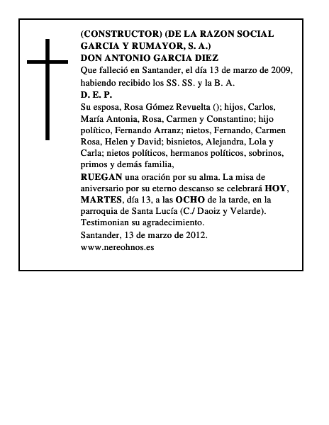 DON ANTONIO GARCIA DIEZ