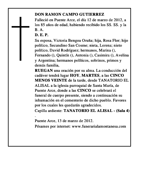 DON RAMON CAMPO GUTIERREZ