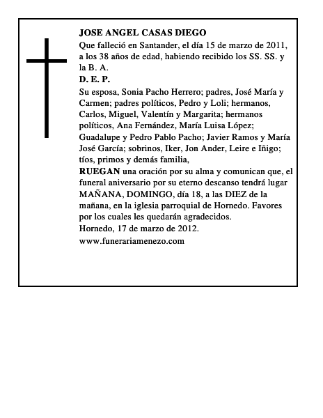 JOSE ANGEL CASAS DIEGO