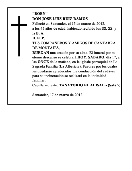 DON JOSE LUIS RUIZ RAMOS