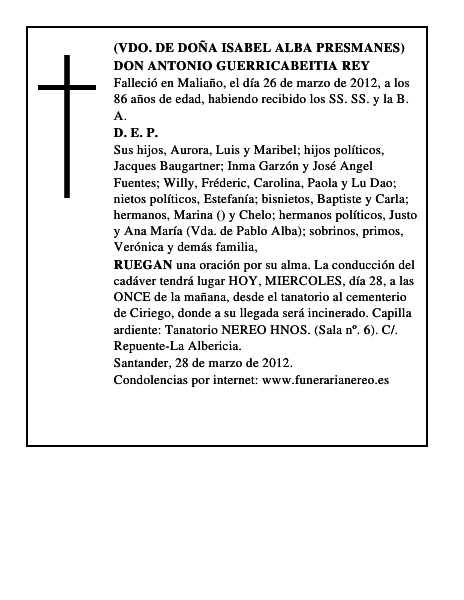 DON ANTONIO GUERRICABEITIA REY