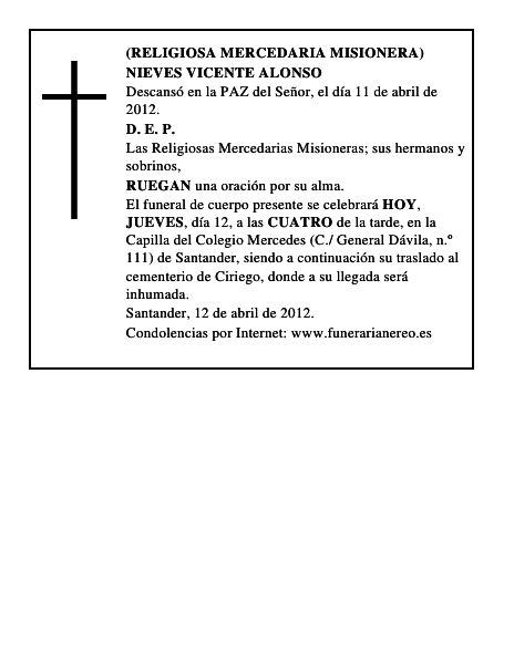 NIEVES VICENTE ALONSO