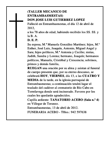 DON JOSE LUIS GUTIERREZ LOPEZ