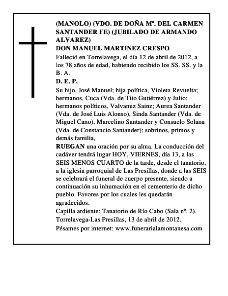 DON MANUEL MARTINEZ CRESPO