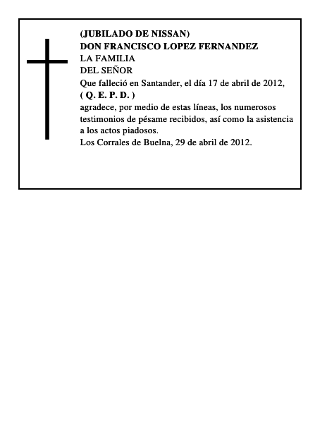 DON FRANCISCO LOPEZ FERNANDEZ