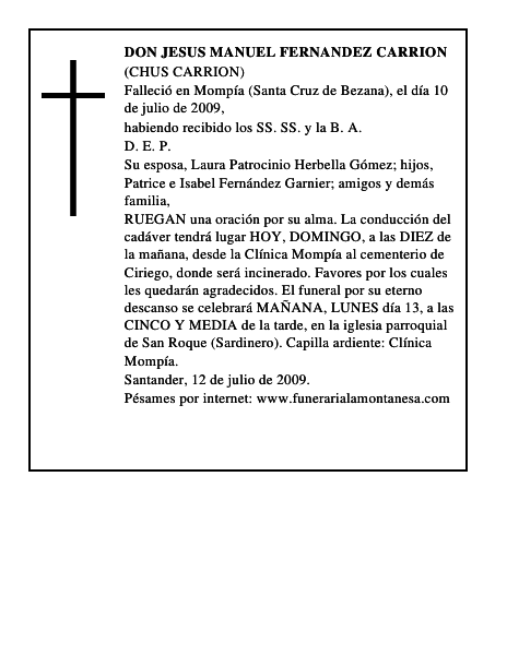ISABEL ASCENSION ARCE CRESPO