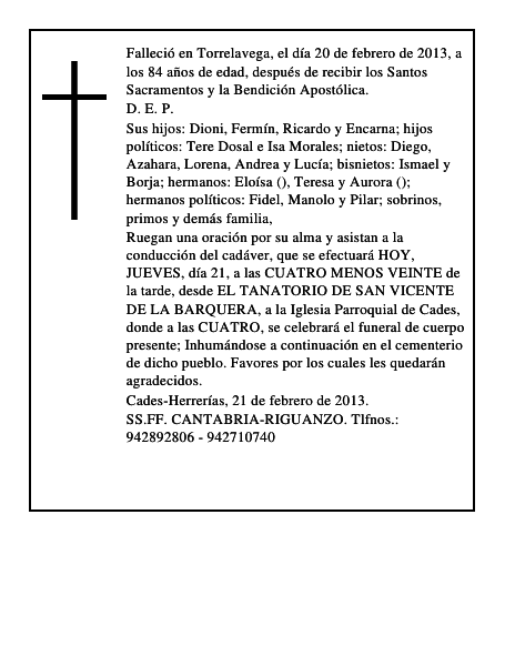 Florentina Vigil Obeso