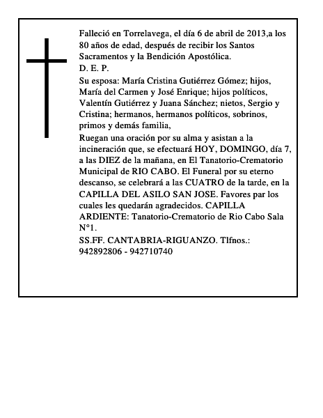 Valeriano Hernandez Gomez