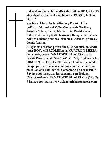 Maria Jesus Gonzalez Menendez