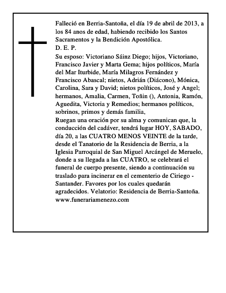 Sinforosa Corrales Cano