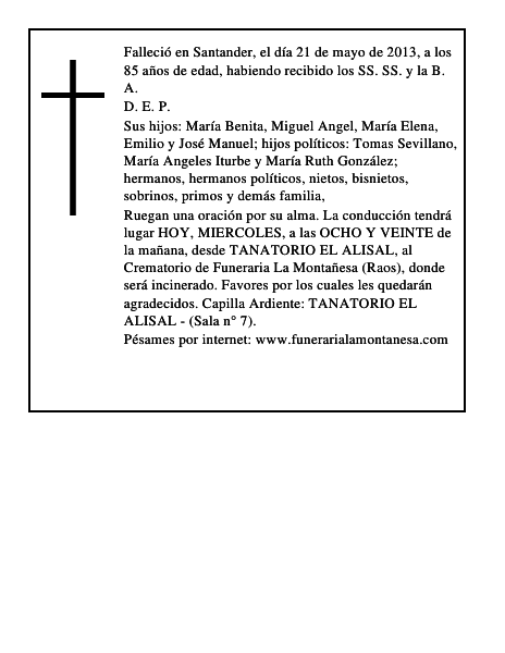 Juana Ortube Sanchez