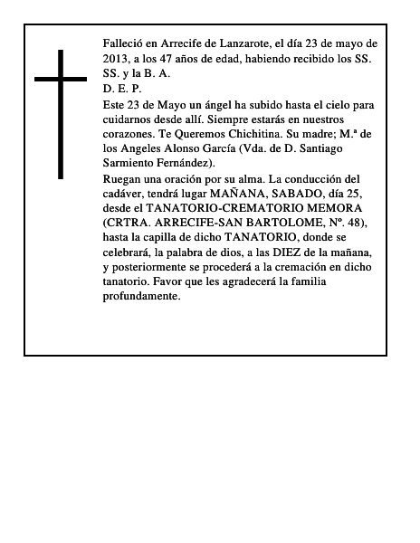 María Esther Sarmiento Alonso