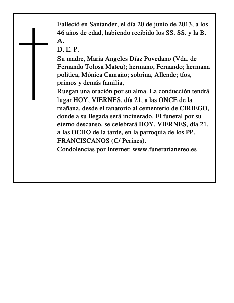 María Angeles Tolosa díaz