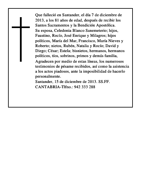 Faustino Sánchez Anievas