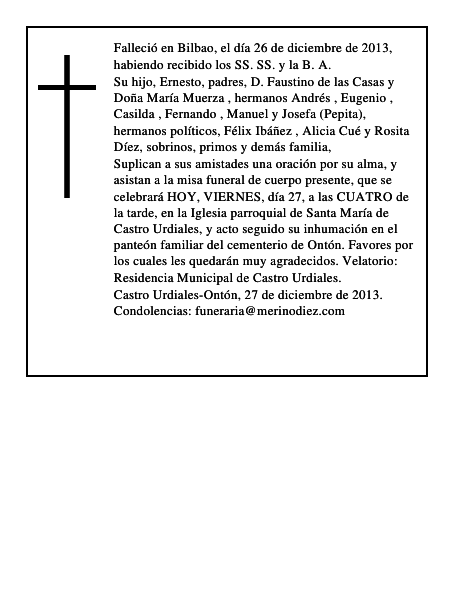 María Luisa de las Casas Muerza
