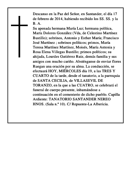 María Dolores Martínez Bustillo