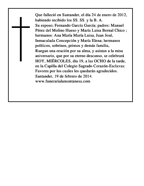 María del Carmen Pérez del Molino Bernal