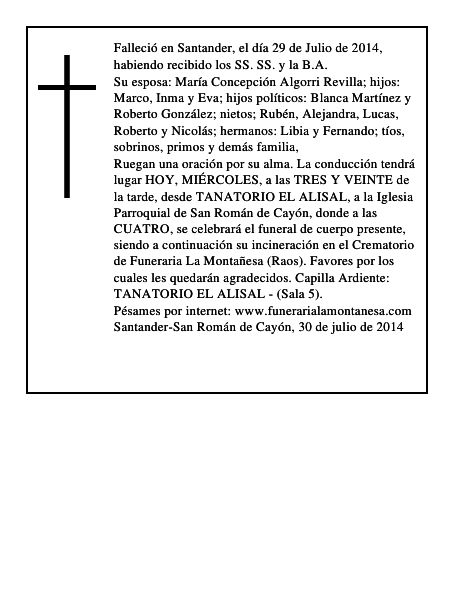 Serapio Arenal Cuesta