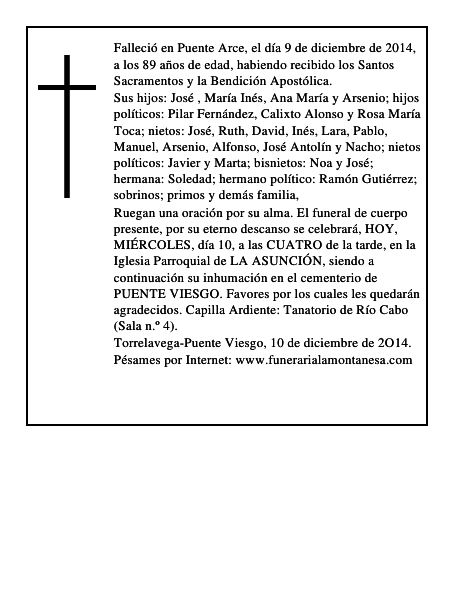 Arsenio de la Vega Riancho