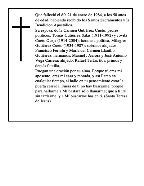 Fermín Vega Carrera